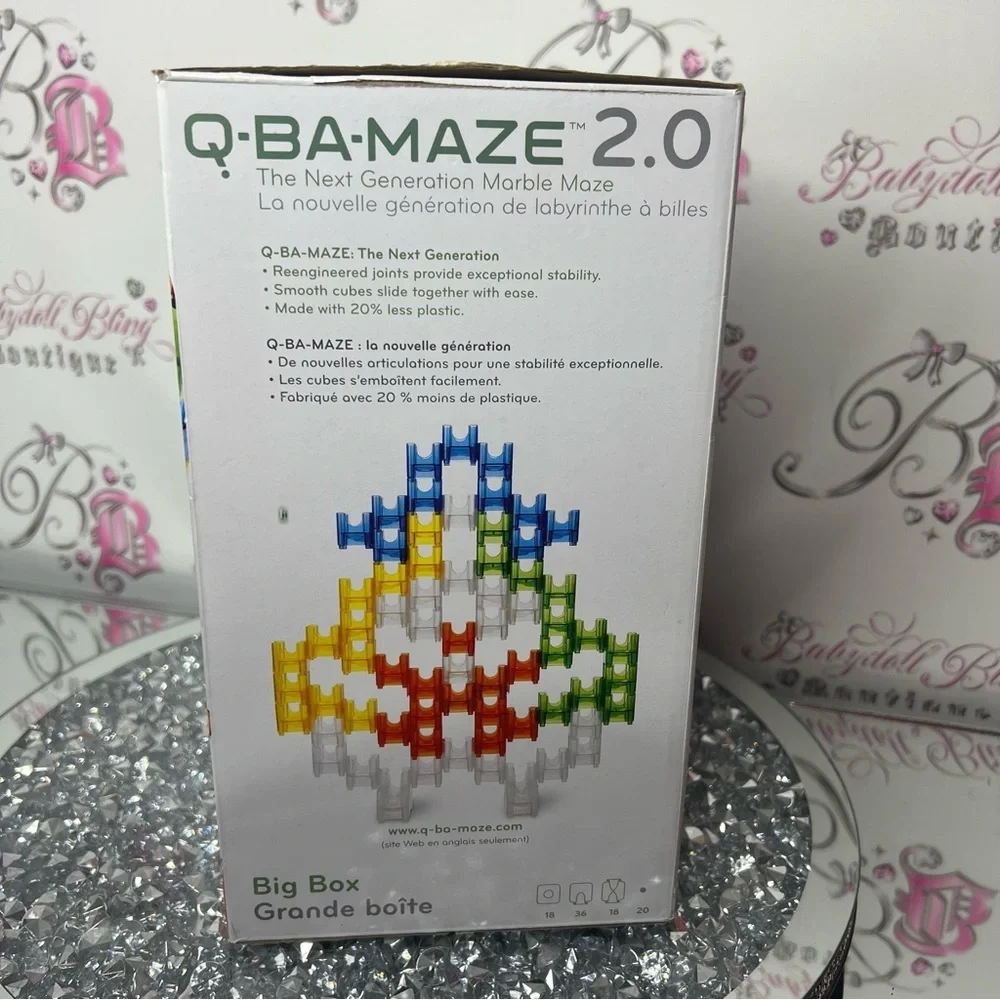 Q-Ba-Maze 2.0 marble run building blocks creative toy mind game multi Color